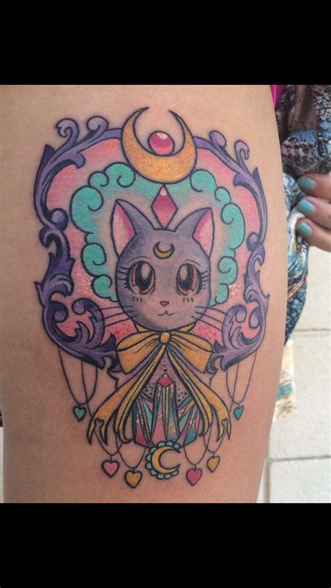 Luna Sailor Moon tattoo. Artist: Sarai Tapia (Elizabeth St. Tattoo, Riverside CA) | Sailor moon ...