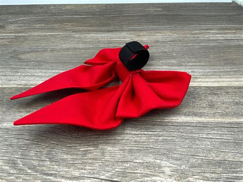 Red Dog Collar Bow Valentine's Day Collar Bow Christmas | Etsy