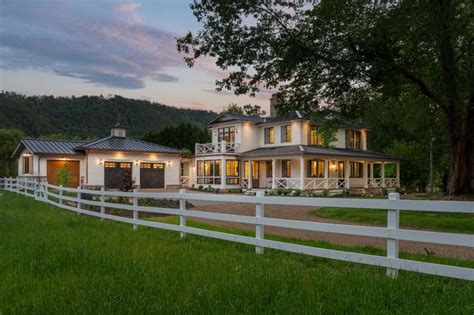 This rustic farmhouse gets updated with elegant details in North Carolina