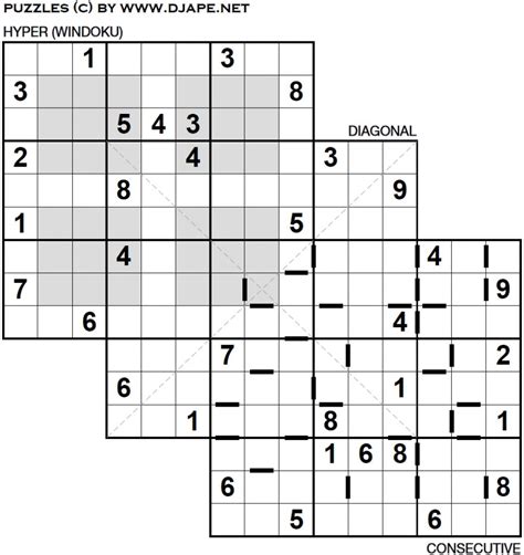 Wendy's Puzzle (Triple Loco Sudoku) | Sudoku Variations | Puzzle | Printable Triple Sudoku ...