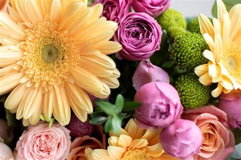 Free Photo | Beautiful natural flowers bouquet