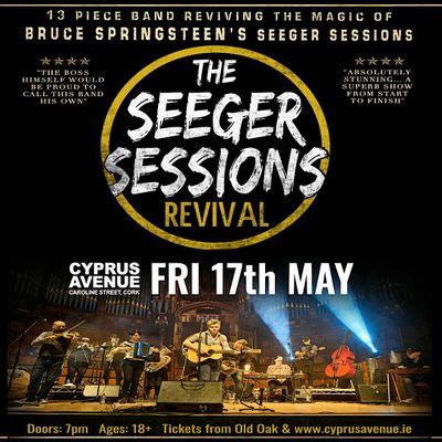 Seeger Sessions Revival ( Bruce Springsteen ), Cyprus Avenue, Cork, May 17 2024 | AllEvents.in