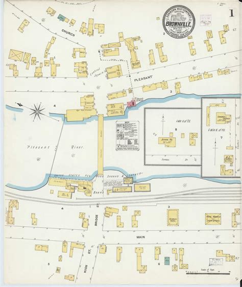 Brownville, Maine 1906 - Old Map Maine Fire Insurance Index - OLD MAPS