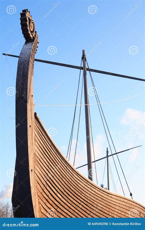 Old Viking Ship stock photo. Image of viking, gunwale - 64949298