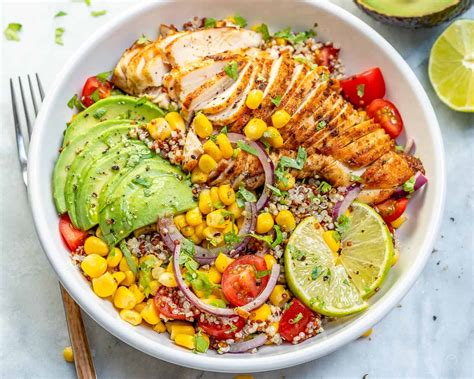 Mexican Grilled Chicken Bowl Recipe | Healthy Fitness Meals