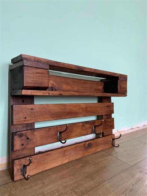 Handmade Rustic Wooden Coat Hanger - Made From Recycled Pallet Wood | in Restalrig, Edinburgh ...