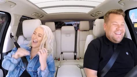 Watch Christina Aguilera's Carpool Karaoke with James Corden | HELLO!