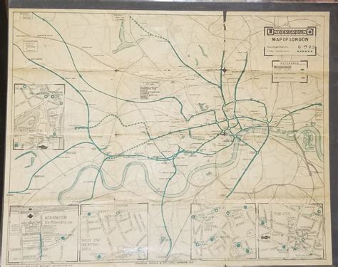 Vintage map of London Underground circa 1919 | Gadabout Vintage