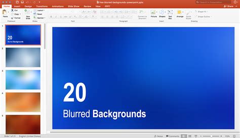 Free Blurred PowerPoint Backgrounds - Free PowerPoint Templates - SlideHunter.com