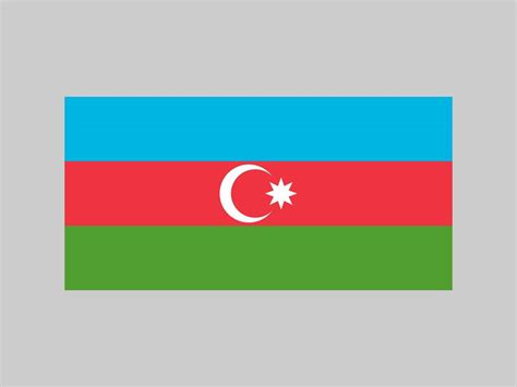 Azerbaijan flag, official colors and proportion. Vector illustration ...