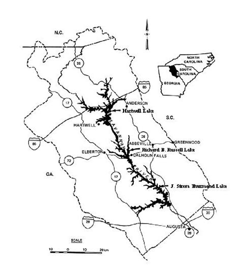 Savannah River Map