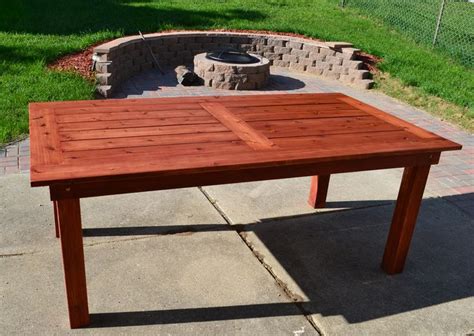 Cedar Patio Furniture Plans | Diy patio, Patio table, Diy outdoor table