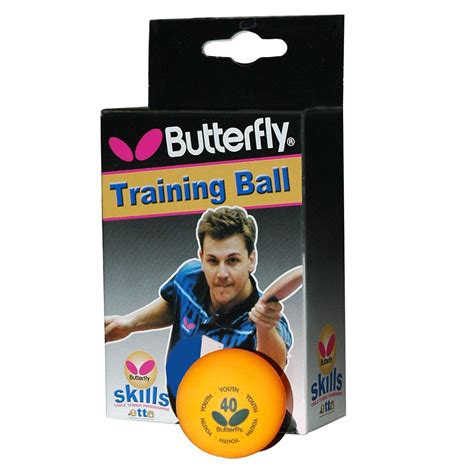 Butterfly Skills Table Tennis Balls - Box of 6 - Sweatband.com