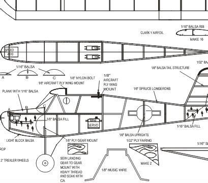 Free Intermediate and Advanced RC Airplane Plans