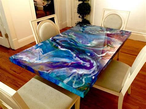 Mesmerizing Acrylic and Resin Swirl Table Brings the Universe to the ...