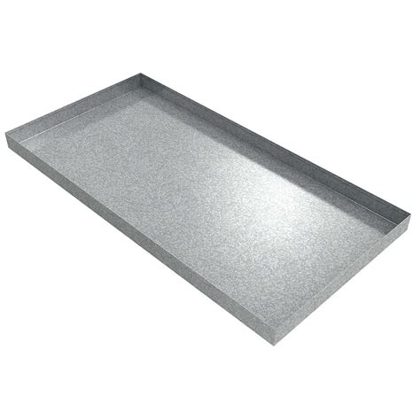 Killarney Metals 48 in. x 24 in. Rectangular Galvanized Drip Pan - John M. Ellsworth Co. Inc.