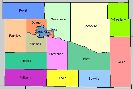 Ford county kansas township map