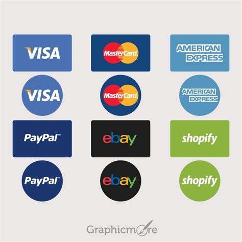 Payment Option Icons Set Design Free Vector File Download