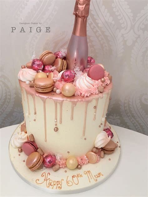 Rose gold drip cake | 40th birthday cakes, 21st birthday cakes, 60th birthday cakes