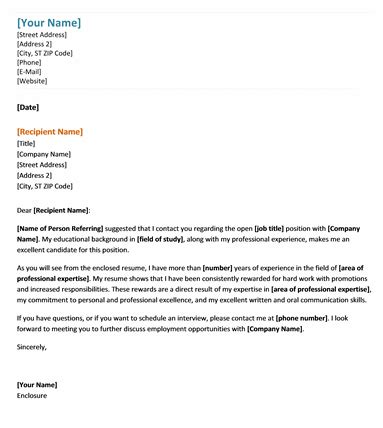 Useful Resume Cover Letter Templates - Useful Letters Templates