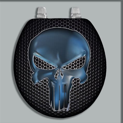 CUSTOM PAINTED/AIRBRUSHED TOILET SEAT SKULL (STANDARD & OBLONG SIZE) #GLACIERBAY | Toilet seat ...