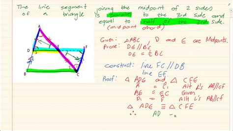 Grade 12: Euclidean Geometry : Theorem midpoint chord - YouTube