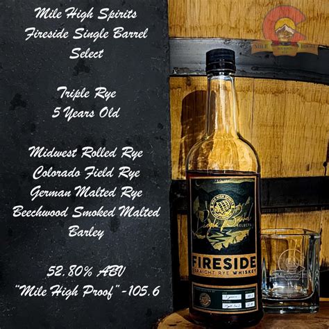 Mile High Spirits Triple Rye Single Barrel – Mile High Bourbon and Rye