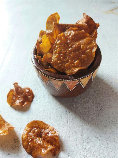 Keripik Ubi Jalar. it is Traditional Snack from Indonesia Stock Photo ...