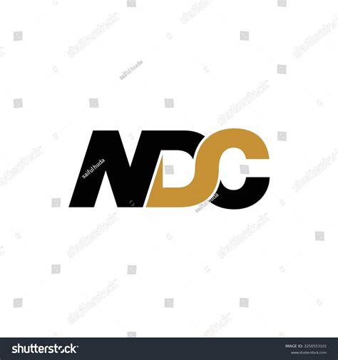 Ndc Letter Monogram Logo Design Vector Stock Vector (Royalty Free ...