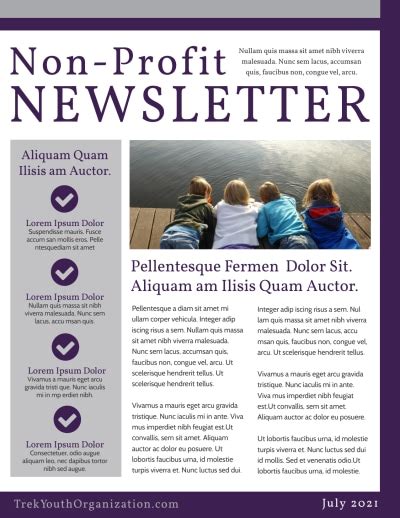 Non Profit Newsletter Templates | MyCreativeShop