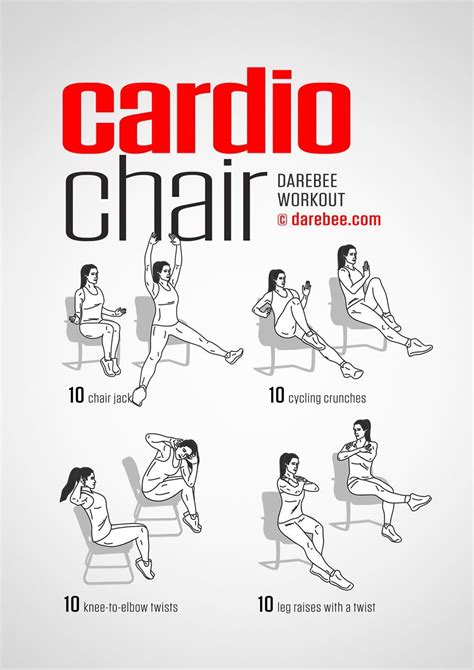 Cardio Chair workout. #ChairWorkout | Chair exercises, Office exercise, Senior fitness