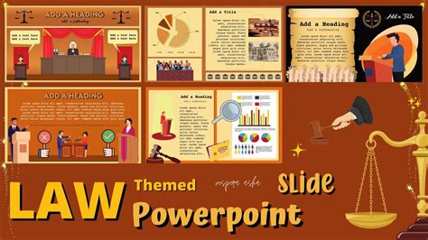 LAW Themed Powerpoint Presentation Template | Animated and Simple PPT ...