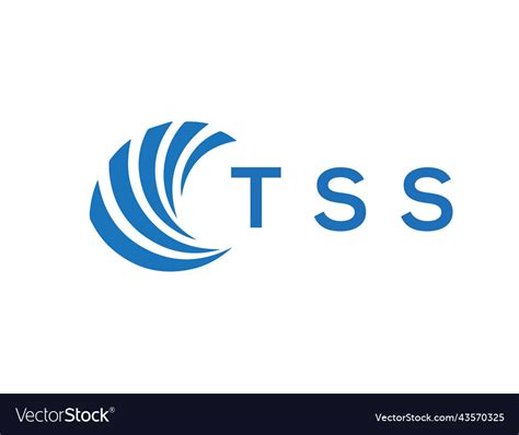 Tss letter logo design on white background Vector Image