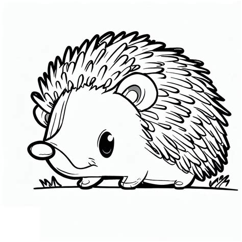 Cute Hedgehog coloring page - Download, Print or Color Online for Free