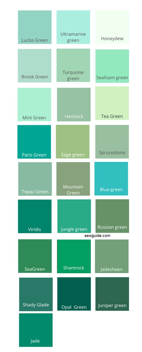 Green Color And Its Different Shades In Fashion - SewGuide