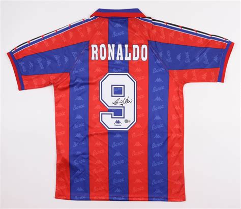 Ronaldo Nazario Signed Barcelona Jersey (Beckett) | Pristine Auction