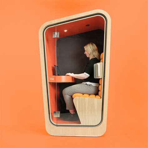 Mid-Century Modern Designer Office Phone Booth Phone Booth Office ...