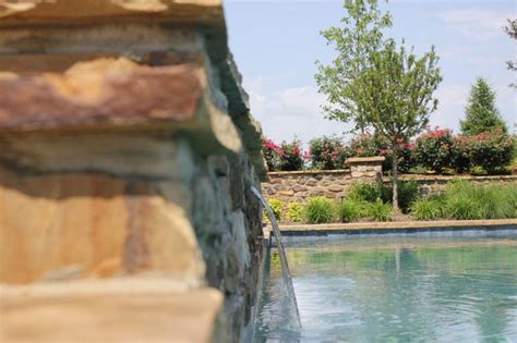 Pool Waterfalls & Water Features St. Louis - Poynter Landscape | Pool water features, Pool ...