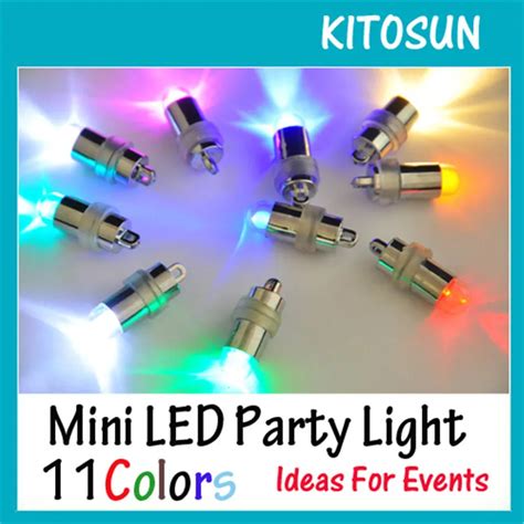 10 Pieces/ Lot Micro Multi color Battery Operated LED Party Small Mini ...