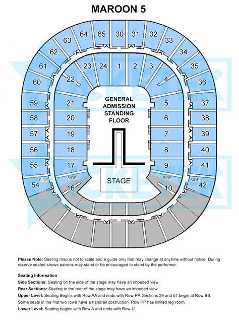 Maroon 5 Concert Tickets Melbourne General Admission Floor Five | eBay