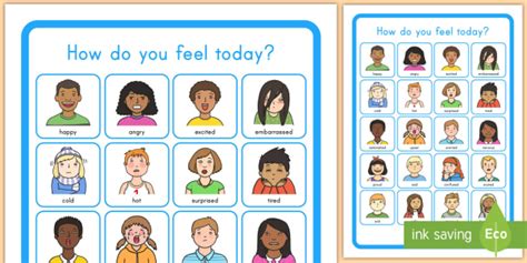 How Do You Feel Today? Poster | Emotions Teaching Resources