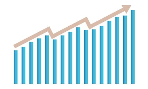 Financial chart with arrow growth up. Vector illustration. EPS 10. 13436839 Vector Art at Vecteezy