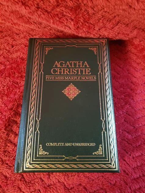 FIVE MISS MARPLE NOVELS by AGATHA CHRISTIE - CHATHAM RIVER PRESS leather book | Agatha christie ...