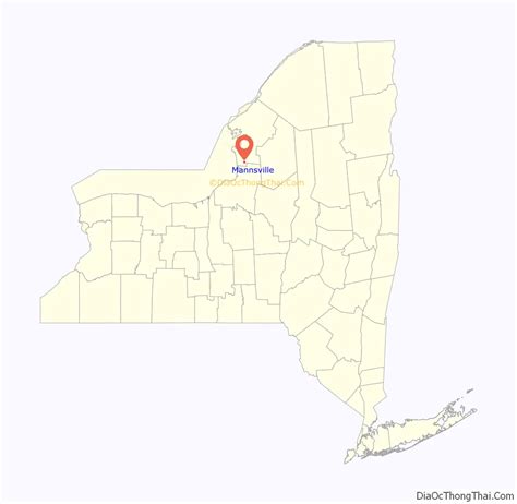 Map of Mannsville village, New York