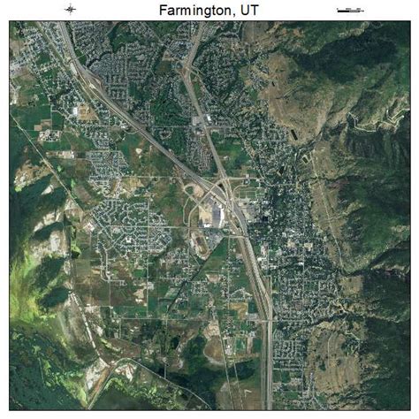 Aerial Photography Map of Farmington, UT Utah