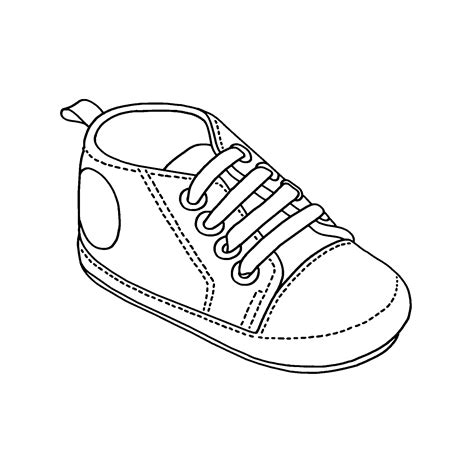 Baby shoe outline clipart | Clipart Nepal