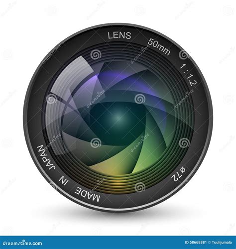 Photo Camera Lens Stock Vector - Image: 58668881