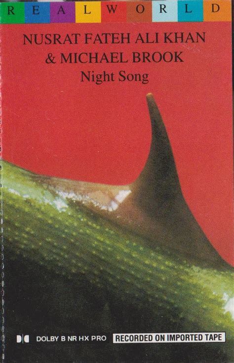 Nusrat Fateh Ali Khan & Michael Brook - Night Song (1996, Cassette) | Discogs