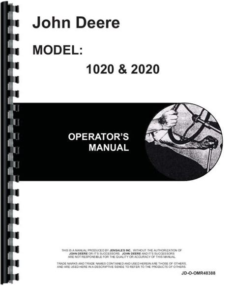 John Deere 2020 Tractor Operators Manual