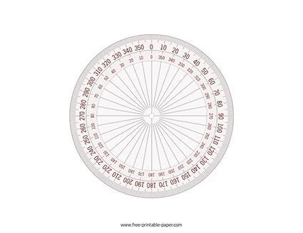 A 360 degree protractor is a great tool to have around if you are going ...